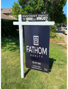 fathom yard sign
